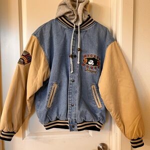 Disney Blue and Tan Mickey Mouse Jacket